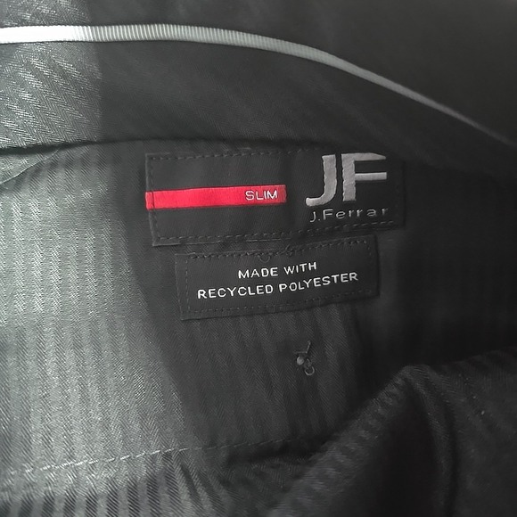 J Ferrar Gray Black Slim Fit Blazer Size 42R And Slim Fit Pants Size 34 NWT - Picture 10 of 13